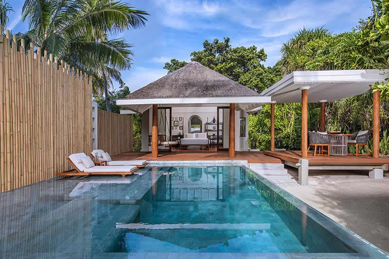 Anantara Kihavah Maldives Villas – Exterior of One-Bedroom Family Beach Pool Villa